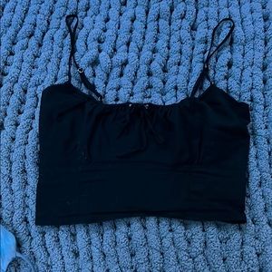 Black Brandy Melville Tank With Tie